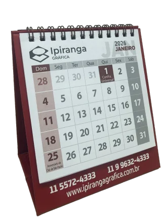 Impressão de Calendários Personalizados Promocionais